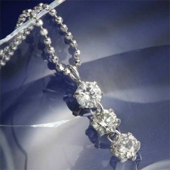 ネックレス レディース プラチナ PT900 ダイヤ 0.5ct スリーストーン ペンダント 3石 誕生石 記念日 誕生日 ギフト プレゼント 妻 彼女 贈り物
