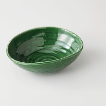 織部蚕形中鉢（ダ円） 陶器 美濃焼 やきものの里から、暮らしを贈ります。　ギフト 食器 セット テーブルウェア