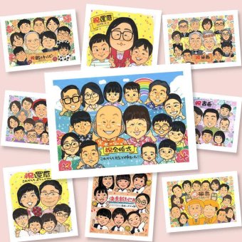金婚式 ギフト 似顔絵 名入れ 手描き 贈り物 プレゼント 金婚式 記念日 お祝い 結婚50周年 結婚記念日 大人数 お父さん 夫婦 家族 お母さん 両親 祖父母 名入れ 下書き確認 修正無料 かわいい サプライズ 親孝行 そっくり 思い出 長寿 感謝 50周年 キレイ 還暦祝い イラスト 快気祝い 白寿祝い オーダーメイド お祝い返し バレンタインデー ホワイトデー