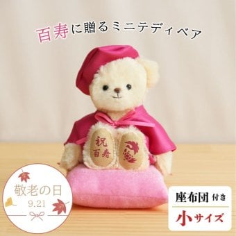 敬老の日 百寿祝い 祖母 母 【誕生日刺繍も入れられる 心あたたまるベア】 敬老の日 記念品 置物 飾り物 癒し 可愛い 100歳 ちゃんちゃんこ 長寿祝い 父 祖父 おしゃれ 可愛い 女性 百寿ギフト 花以外 食品以外 癒し ピンク 誕生日プレゼント テディベア くま 雑貨 百寿ベア 形に残る 百寿祝いベアプチギフト 6007019