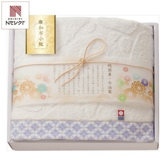 今治 和布小紋 バスタオル1P タオル 今治産 綿100％ 日本製 国産【北海道・沖縄県・離島 配送不可】