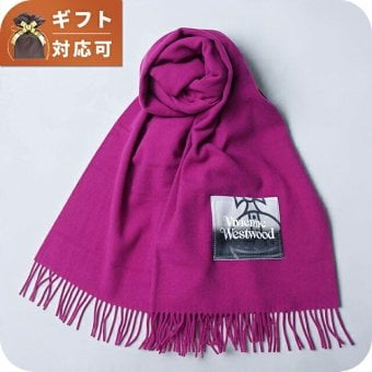 ヴィヴィアンウエストウッド VIVIENNE WESTWOOD NURIA STOLE マフラー 8103013J-W010X-G410-FUCHSIA ユニセックスフーシャ マフラー