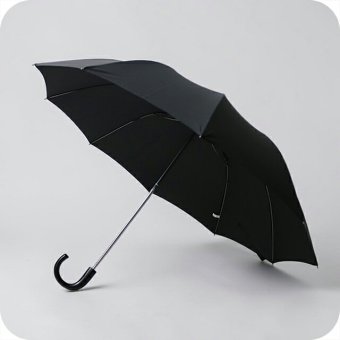 フォックスアンブレラズ FOX UMBRELLAS TL1 Maple Crook 折り畳み傘 晴雨兼用傘 tel1-bk-bk ユニセックス BLACK 折畳傘