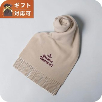 ヴィヴィアンウエストウッド VIVIENNE WESTWOOD マフラー 26-W00Q7-C406-BEIGE レディース メンズ ベージュ マフラー