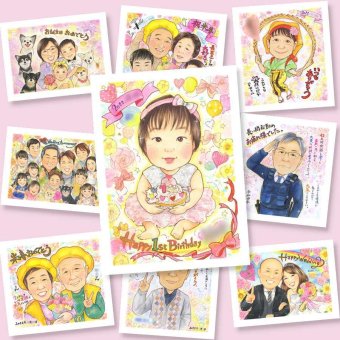 誕生日のプレゼントに、大切なひとを似顔絵にしませんか。相談しながら作れる、あたたかな似顔絵ギフトです。 似顔絵 バースデー プレゼント ギフト 手描き 名入れ 贈り物 誕生日 記念日 お祝い 子ども 男の子 家族 女の子 子供 修正無料 名入れ 下書き確認 そっくり 似てる 親孝行 かわいい 誕生日 記念 サプライズ 古希祝い 感謝の品 引っ越し お祝いの品 カラフル 感謝 初任給 喜寿祝い