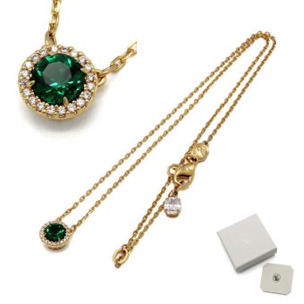 SWAROVSKI スワロフスキー ネックレス 5680557 Una Angelic アクセサリー グリーン ゴールド レディース