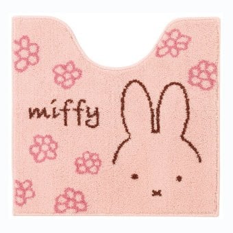 ミッフィー miffy トイレマット ラインフラワー ピンク トイレ用品