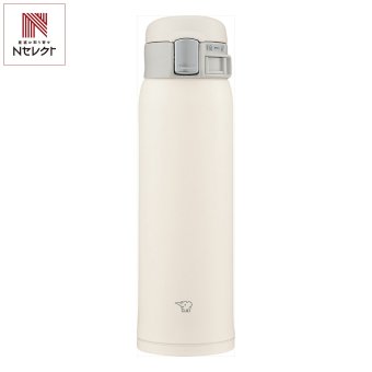 象印 ステンレスマグ ワンタッチ 480ml ペールホワイト マグボトル 広口 ワンタッチオープン 保温保冷 食洗機対応【北海道・沖縄県・離島 配送不可】