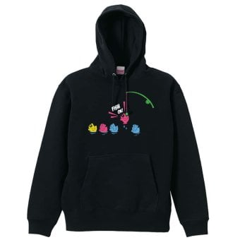 フィッシング 釣り パーカー プルオーバー メンズ レディース ジュニア 練習着 裏パイル おもしろ 名入れ スウェット おしゃれ キッズ 大きいサイズ 文字入れ無料 「FISH ON！」 アートワークスコウベ 【送料無料】