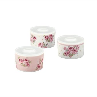 ローラ アシュレイ ポルカドットクチュールローズ トリオレンジセット  商品φ95×60mm（300ml）×3