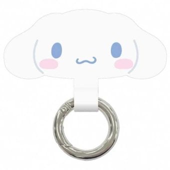 サンリオ マルチリングプラス シナモロール スマホリング 落下防止 ストラップホルダー 挟むだけ キャラクター グッズ iPhone Android 全機種対応 サンリオ正規ライセンス品