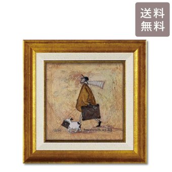 サムトフト イヌトラベル ST-08118 Mサイズ M 正方形 40×40 スクエア アートフレーム 絵 絵画 海外 人 犬 動物 イヌ dog サム トフト