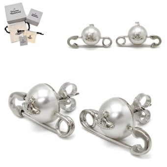 ヴィヴィアンウエストウッド VIVIENNE WESTWOOD ピアス 62010004-02P154 JORDAN EARRINGS プラチナム シルバー