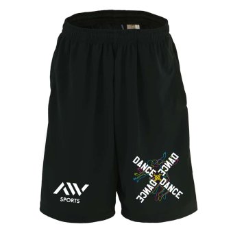 ダンス ハーフパンツ ドライ メンズ ウェア レディース ジュニア 練習着 短パン 速乾 スポーツ 名入れ おしゃれ 半スボン 文字入れ無料 「ネオンスタイルのクロスDANCE」 アートワークスコウベ 【送料無料】