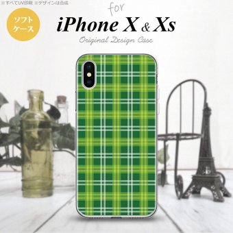 【iPhoneX】【スマホケース/スマホカバー】【アイフォンX】iPhoneX スマホケース カバー アイフォンX チェックB 緑 nk-ipx-tp436【メール便送料無料】