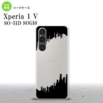 Xperia 1V Xperia 1V スマホケース 背面ケース ハードケース ホラー 黒 2023年 6月発売 nk-xp15-194
