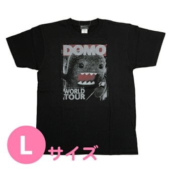 どーもくん WORLD TOUR Tシャツ(L) ブラック アパレル NHK