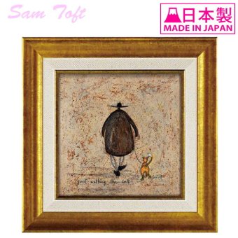 アートフレーム サムトフト ネコとおさんぽ ST-04039 絵画 ギフト アート おしゃれ 北欧 インテリア お部屋