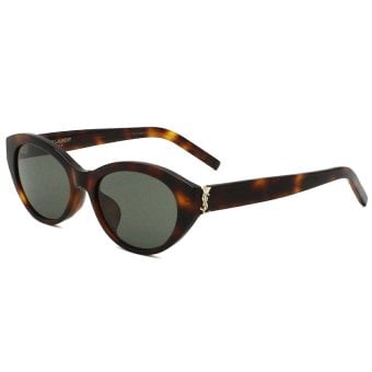 サンローラン Saint Laurent サングラス アジアンフィット UVカット アイウェア キャットアイ フォックス SL M148/F-003 メンズ レディース ユニセックス ハバナ+グレー 国内正規品