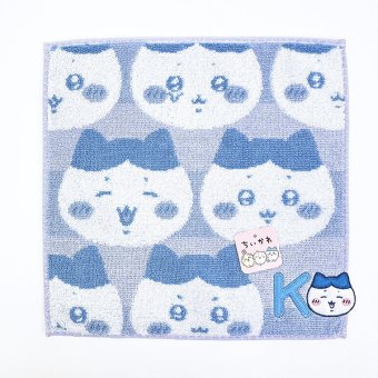 ちいかわ ハチワレ イニシャル タオルハンカチ(K)