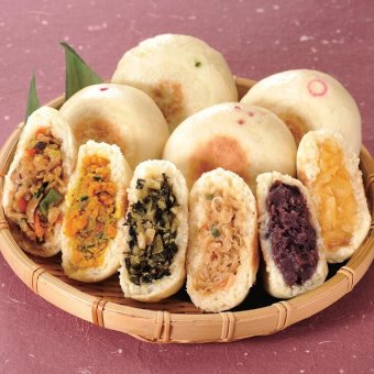 信州の味 縄文おやき 6種セット 野沢菜・しめじ野菜・あずき・かぼちゃ・切干大根・りんご 各3個 90g×18個　送料無料