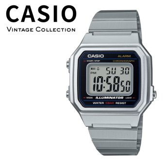 箱なし カシオ 腕時計 メンズ レディース CASIO シルバー ブラック デジタル レトロ メタル 5気圧防水 ストップウォッチ アラーム LEDライト 海外モデル 逆輸入 シンプル 通勤 通学 誕生日 プレゼント ギフト 成人 卒業 入学