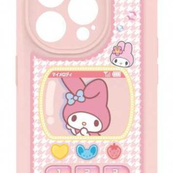 iPhone15Pro ケース サンリオ マイメロディ レトロ ガラケー風 カバー TPU ソフトケース キャラクター かわいい おしゃれ アイフォン15プロ アイホン 保護 スマホケース サンリオ正規ライセンス品