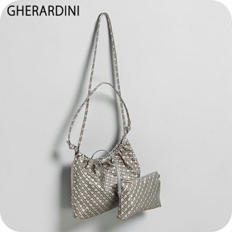 ゲラルディーニ ショルダーバッグ レディース ブランド GHERARDINI Italy GHB0210 ARGSU グレージュ/シルバー