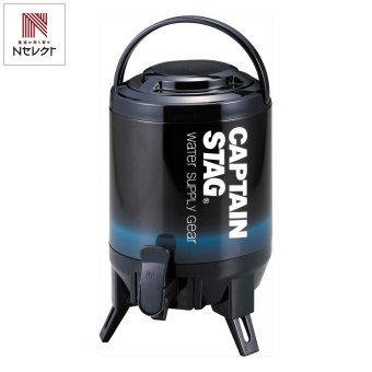キャプテンスタッグ 最後まで注げる ウォータージャグ3L コップ付き ジャグ 広口 保温保冷両対応 スタンド付き【北海道・沖縄県・離島 配送不可】