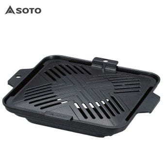 SOTO ソト カコム グリルプレート ST-3112 焼肉プレート BBQグリル 煙軽減 フッ素樹脂加工 アルミ製 キャンプ アウトドア バーベキュー 誕生日 ギフト プレゼント