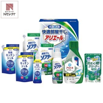 ギフト工房 快適部屋干しアリエールギフト 洗剤 詰め合わせ 6種 計8点入 洗剤セット 洗濯洗剤 ボトル 食器用洗剤【沖縄県・離島 配送不可】
