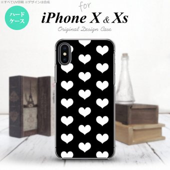 【iPhoneX】【スマホケース/スマホカバー】【アイフォンX】iPhoneX スマホケース カバー アイフォンX ハート 白×黒 nk-ipx-119【メール便送料無料】