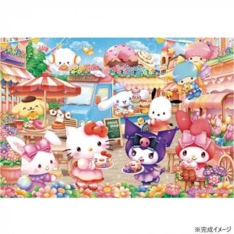 ジグソーパズル 1000ピース サンリオ ドーナツショップへようこそ 1000-168 ビバリー キャラクター パズル かわいい 大人 子供 おうち時間 趣味 集中力 知育 贈り物 ギフト サンリオ正規ライセンス品