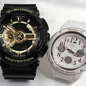 ペアウオッチ gショック恋人たちのGショック ペアウオッチ G-SHOCK BABY-G ペア腕時計 カシオ 2本セット  GA-110GB-1AJF BGA-150EF-7BJF       愛の証 クリスマス  誕生日 御祝い還暦 銀婚式 結婚記念日 婚約 人気  婚約　夫婦 高級　クリスマス プレゼント おすすめ