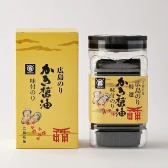 広島のり マルヒャクの「特選かき醤油味付けのり」海苔 1本（32枚）