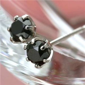 ピアス ブラックダイヤモンド 計0.4ct プラチナ PT900 レディース メンズ シンプル 一粒ダイヤ スタッドピアス ジュエリー アクセサリー ギフト プレゼント