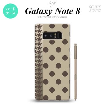 【SC01K】【スマホケース/スマホカバー】【ギャラクシー ノート8】SC01K スマホケース Galaxy Note8 SC-01K カバー ギャラクシー ノート8 ドット・千鳥 茶 nk-sc01k-1514【メール便送料無料】