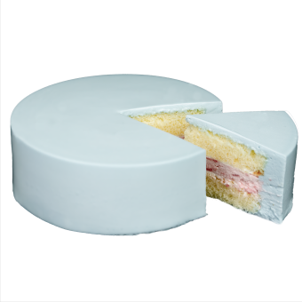 デコるだケーキ ブルー ケーキ 4号 直径13.5cm 2人～4人分 285g 【選べる飾り： バースデー クリスマス 】 お家で手作り 簡単 親子 手作りキット お誕生日ケーキ 誕生日 ホールケーキ 