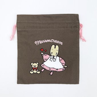 サンリオ マロンクリーム サガラ刺繍巾着 レトロ サンリオキャラクターズ5 Sanrio
