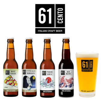 イタリア Birrificio 61cento 330ml 飲み比べ 4本セット ギフト 詰め合わせ 飲み比べセット クラフトビール ご当地ビール 地ビール 輸入ビール