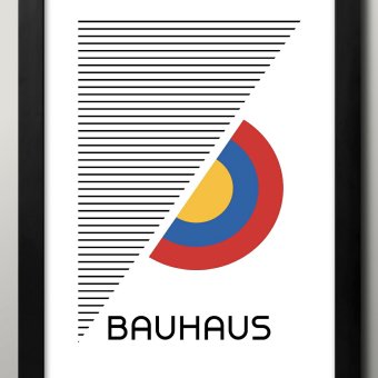 日本製 バウハウス BAUHAUS ミッドセンチュリー A3 サイズ ポスター アート おしゃれ 絵画 インテリア 北欧 イラスト マット紙 艶消し アートパネル 額 フレーム デザイン 壁掛け ギフト 新築祝い ディスプレイ  速達 送料無料