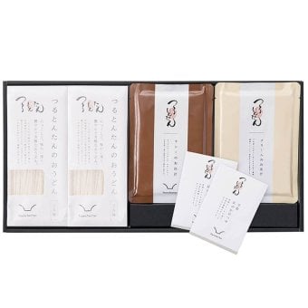 つるとんたん かけ・カレー・クリームのおうどん (6623-55) [お中元][お歳暮] ※送料無料(北海道・沖縄・離島への配送不可)