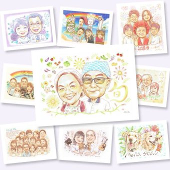 結婚記念日のギフトに、似顔絵のプレゼントはいかがですか。下書き確認ができるので、安心して贈れます。 ギフト 似顔絵 両親 手描き プレゼント 名入れ 贈り物 結婚記念日 お祝い 記念 誕生日 ご夫婦 お母さん お父さん 両親 修正無料 名入れ 下書き確認 宝物 一生もの 似てる そっくり 一生もの 2人 両親 カップル オリジナル バレンタインデー 同窓会 メモリアルギフト 傘寿祝い 色紙