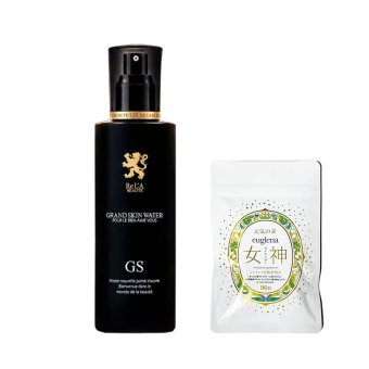 お得ユーグレナ女神90粒セット+リアボーテ グランスキン ウオーター 150ml ミストタイプ美容化粧水