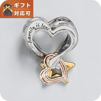 パンドラ PANDORA Two-tone Openwork Infinity Heart Charmブレスレットチャームレディース 782642c00 シルバー ローズゴールド