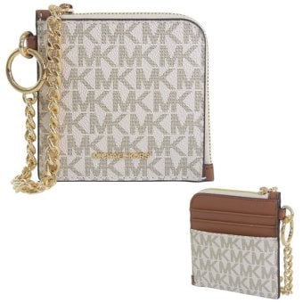 マイケルコース MICHAEL KORS カードケース コインケース 小銭入れ アウトレット JET SET TRAVEL MD ZA WALLET 35S6GTVC6B VANILLA ホワイト