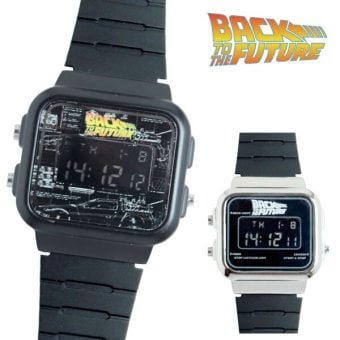 腕時計 バック・トゥ・ザ・フューチャー BACK TO THE FUTURE BTF003 デジタル時計 定形外 送料無料 アラーム機能 スヌーズ機能 カレンダー 時報 ストップウォッチ バックライト付 デロリアン パッケージ付