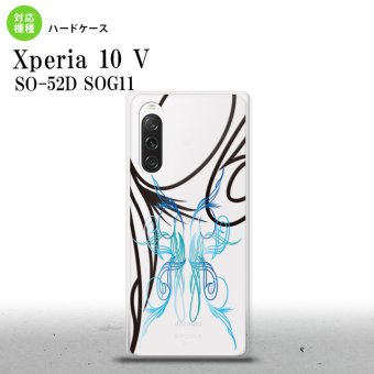 Xperia10V Xperia10V スマホケース 背面ケース ハードケース ピンスト 線 青 2023年 7月発売 nk-xp105-1236
