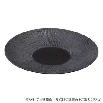 大皿 プレート 40.5cm 皿 ブラック 黒 スパイダー柄 メラミン製 業務用 食器 おしゃれ モダン 盛り付け皿 パーティー 料理演出 飲食店 レストラン 割れにくい 軽量