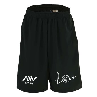 バレーボール ハーフパンツ ドライ メンズ ウェア レディース ジュニア 練習着 短パン 速乾 スポーツ 名入れ おしゃれ 半スボン 文字入れ無料 「Love バレーボールロゴ」 アートワークスコウベ 【送料無料】